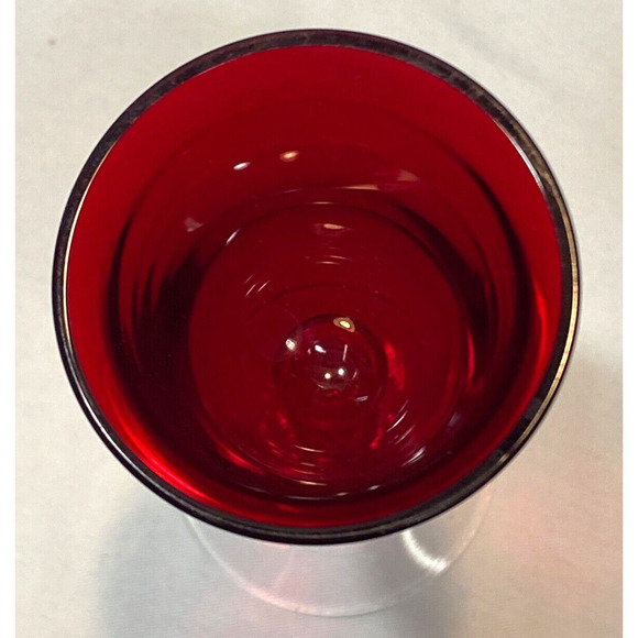 Morgantown #7685 Radiant Ruby Red 4 " Cordial / sherry 2 oz Great - Picture 6 of 7